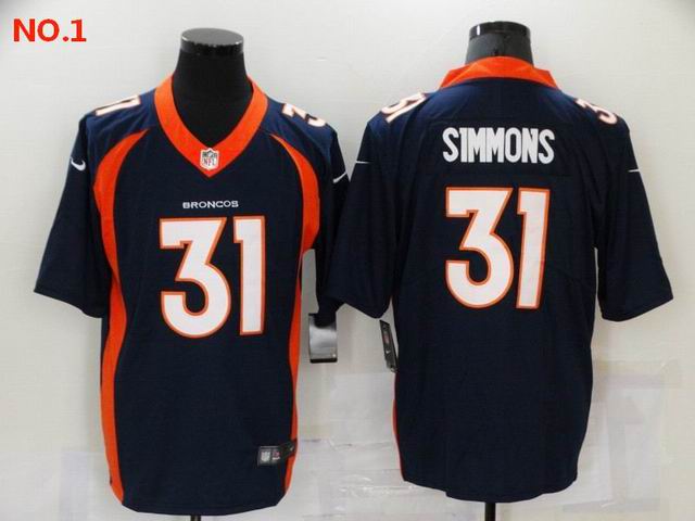 Men's Denver Broncos #31 Justin Simmons Jerseys-4